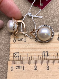 *Серьги Белый Жемчуг д.11,5-12 цв Красное арт. 2.0830.4.b-157 Вес 8,22 г - фото 347122 *Серьги Белый Жемчуг д.11,5-12 цв Красное арт. 2.0830.4.b-157 Вес 8,22 г - фото 347122