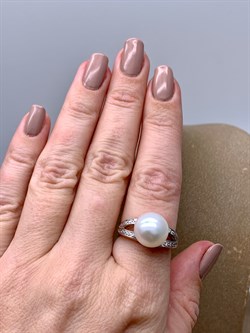 *Кольцо р.18 Белый Жемчуг д.11,5-12 цв Красное арт. 1.0848.0.b-392 Вес 4,58 г - фото 347182 *Кольцо р.18 Белый Жемчуг д.11,5-12 цв Красное арт. 1.0848.0.b-392 Вес 4,58 г - фото 347182