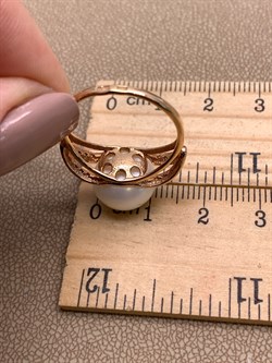 *Кольцо р.18 Белый Жемчуг д.11,5-12 цв Красное арт. 1.0848.0.b-392 Вес 4,58 г - фото 347183 *Кольцо р.18 Белый Жемчуг д.11,5-12 цв Красное арт. 1.0848.0.b-392 Вес 4,58 г - фото 347183