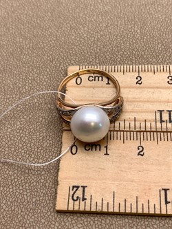 *Кольцо р.18 Белый Жемчуг д.11,5-12 цв Красное арт. 1.0848.0.b-392 Вес 4,58 г - фото 347184 *Кольцо р.18 Белый Жемчуг д.11,5-12 цв Красное арт. 1.0848.0.b-392 Вес 4,58 г - фото 347184