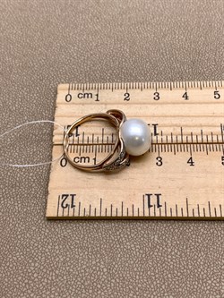 *Кольцо р.18 Белый Жемчуг д.11,5-12 цв Красное арт. 1.0848.0.b-392 Вес 4,58 г - фото 347185 *Кольцо р.18 Белый Жемчуг д.11,5-12 цв Красное арт. 1.0848.0.b-392 Вес 4,58 г - фото 347185