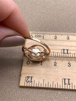 *Кольцо р.18,5 Белый Жемчуг д.9,5-10 цв Красное арт. 1.0842.0.b-768 Вес 3,3 г - фото 347197 *Кольцо р.18,5 Белый Жемчуг д.9,5-10 цв Красное арт. 1.0842.0.b-768 Вес 3,3 г - фото 347197