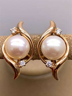 *Серьги Белый Жемчуг д.9,5-10 цв Красное арт. 2.0842.0.b-805 Вес 6,74 г - фото 347201 *Серьги Белый Жемчуг д.9,5-10 цв Красное арт. 2.0842.0.b-805 Вес 6,74 г - фото 347201