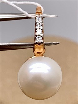 *Кулон Белый Жемчуг д.10-10,5 цв Красное арт. 3.0815.0.b-386 Вес 2,2 г - фото 347210 *Кулон Белый Жемчуг д.10-10,5 цв Красное арт. 3.0815.0.b-386 Вес 2,2 г - фото 347210