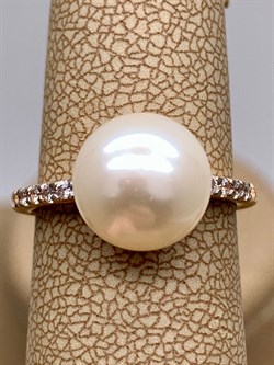 *Кольцо р.17 Белый Жемчуг д.10-10,5 цв Красное арт. 1.0815.0.b-232 Вес 3,14 г - фото 347219 *Кольцо р.17 Белый Жемчуг д.10-10,5 цв Красное арт. 1.0815.0.b-232 Вес 3,14 г - фото 347219