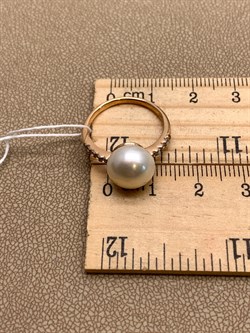 *Кольцо р.17 Белый Жемчуг д.10-10,5 цв Красное арт. 1.0815.0.b-232 Вес 3,14 г - фото 347222 *Кольцо р.17 Белый Жемчуг д.10-10,5 цв Красное арт. 1.0815.0.b-232 Вес 3,14 г - фото 347222