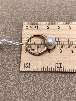 *Кольцо р.17 Белый Жемчуг д.10-10,5 цв Красное арт. 1.0815.0.b-232 Вес 3,14 г - фото 347223 *Кольцо р.17 Белый Жемчуг д.10-10,5 цв Красное арт. 1.0815.0.b-232 Вес 3,14 г - фото 347223