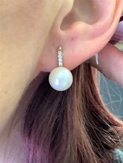 *Серьги Белый Жемчуг д.10-10,5 цв Красное арт. 2.0815.0.b-324 Вес 5,32 г - фото 347227 *Серьги Белый Жемчуг д.10-10,5 цв Красное арт. 2.0815.0.b-324 Вес 5,32 г - фото 347227