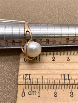 *Кольцо р.18 Белый Жемчуг д.11,5-12 цв Красное арт. 1.0904.0.b-926 Вес 4,53 г - фото 347252