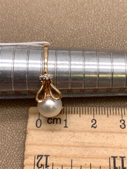 *Кольцо р.18,5 Белый Жемчуг д.8,5-9 цв Красное арт. 1.0247.0.b-485 Вес 2,93 г - фото 347338 *Кольцо р.18,5 Белый Жемчуг д.8,5-9 цв Красное арт. 1.0247.0.b-485 Вес 2,93 г - фото 347338