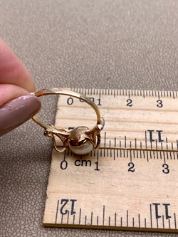 *Кольцо р.18,5 Белый Жемчуг д.8,5-9 цв Красное арт. 1.0247.0.b-485 Вес 2,93 г - фото 347344 *Кольцо р.18,5 Белый Жемчуг д.8,5-9 цв Красное арт. 1.0247.0.b-485 Вес 2,93 г - фото 347344