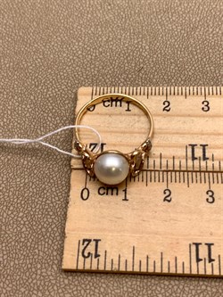 *Кольцо р.18,5 Белый Жемчуг д.8,5-9 цв Красное арт. 1.0247.0.b-485 Вес 2,93 г - фото 347345 *Кольцо р.18,5 Белый Жемчуг д.8,5-9 цв Красное арт. 1.0247.0.b-485 Вес 2,93 г - фото 347345