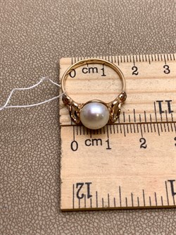 *Кольцо р.18 Белый Жемчуг д.8-8,5 цв Красное арт. 1.0247.0.b-720 Вес 2,87 г - фото 347355 *Кольцо р.18 Белый Жемчуг д.8-8,5 цв Красное арт. 1.0247.0.b-720 Вес 2,87 г - фото 347355