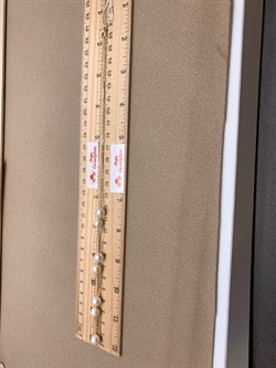 *Ожерелье р.55 Белый Жемчуг д.7-8 цв Лимонное арт. 6.0007.y.m-899 Вес 6,29 г - фото 347565