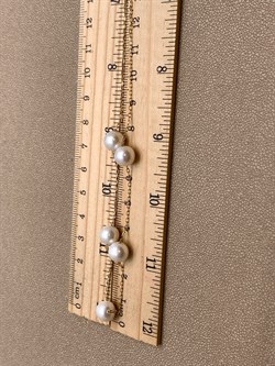 *Ожерелье р.50 Белый Жемчуг д.7-8 цв Лимонное арт. 6.0005.y.m-146 Вес 5,5 г - фото 347569