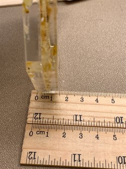 Поднос с янтарем р.10,5-10,5-1,5 см арт 090625 вес 80,69 гр Украшение для интерьера Ручная работа - фото 347597