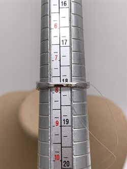 *Кольцо р.18 Синий Фианит арт. CZ-R02128-X-W-SAP-X-W-689 вес  2,7 г - фото 347866