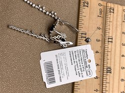 *Серьги Синий Фианит арт. CZ-E02128-X-W-SAP-X-W-204 вес 4,67 г - фото 347880