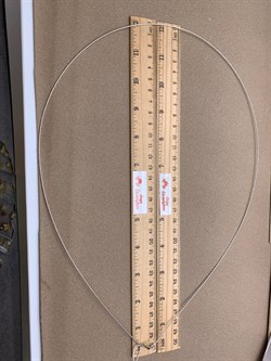 *Струна р.80 жесткая арт. 4200R100L80-006, Омега классическая (покр: родирование). (Вес около 5,7 г) - фото 348012