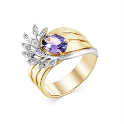 *Кольцо р.17,5, Танзанит цв Лимонное арт. 1-507927-00-31-742, (вес 5,83 г) - фото 35820