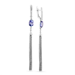 *Серьги Танзанит цв Белое арт. 2-208036-00-31-551 (вес 7,09 г) - фото 49311 *Серьги Танзанит цв Белое арт. 2-208036-00-31-551 (вес 7,09 г) - фото 49311