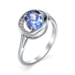 *Кольцо р.18 Танзанит цв Белое арт. 1-106-723-31-299 (вес 2,86 г) - фото 54665 *Кольцо р.18 Танзанит цв Белое арт. 1-106-723-31-299 (вес 2,86 г) - фото 54665