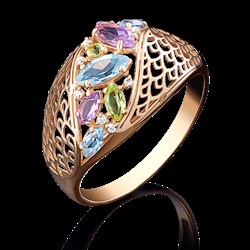 *Кольцо р.18,5 цв Красное арт. 01-4918-00-248-1110-46-219 (вес 2,58 г) - фото 6516 *Кольцо р.18,5 цв Красное арт. 01-4918-00-248-1110-46-219 (вес 2,58 г) - фото 6516