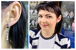 *Серьги Пусеты Танзанит цв Белое арт. 2-200043-00-31-197 (вес 3,32 г) - фото 65253 *Серьги Пусеты Танзанит цв Белое арт. 2-200043-00-31-197 (вес 3,32 г) - фото 65253