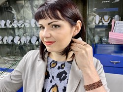 *Браслет р.18 Гранат цв Красное арт. Бр120-048-18Гр-455 вес 40,89 г - фото 66134