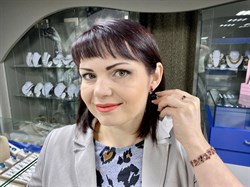 *Серьги Родолит Аметист Микс цв Красное арт. С120-1368М1-956 вес 3,97 г - фото 66163