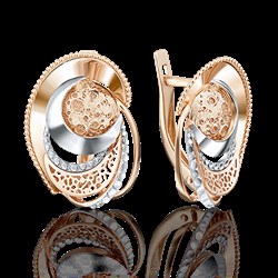 *Серьги цв Красное арт. 02-4052-00-000-1110-48-472 (вес 3,75 г) - фото 6640