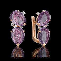 *Серьги цв Красное арт. 02-3165-00-209-1110-46-223 (вес 4,4 г) - фото 66772 *Серьги цв Красное арт. 02-3165-00-209-1110-46-223 (вес 4,4 г) - фото 66772