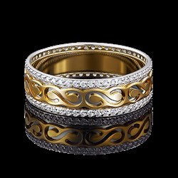 *Кольцо р.16,5 Белый Фианит цв  Лимонное, Белое арт. 01-4791-00-401-1121-50-459 (вес 2,99 г) - фото 7051 *Кольцо р.16,5 Белый Фианит цв  Лимонное, Белое арт. 01-4791-00-401-1121-50-459 (вес 2,99 г) - фото 7051