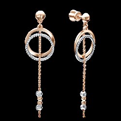 *Серьги Пусеты цв Красное, Белое арт. 02-4107-00-000-1111-04-428 (вес 2,71 г) - фото 7541