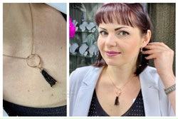 *Кольцо р.18,5 Черная Шпинель цв Красное арт. К120-5493ШЧ-843 вес 3,24 г - фото 76199