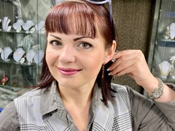 *Серьги Гранат Пироп цв Красное арт. С124-4599Гр-465 вес 3,62 г - фото 76277