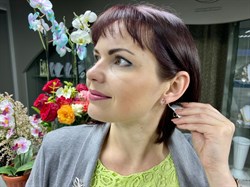 *Серьги Розовый Топаз цв Красное арт. 2310239-964 вес 3,68 г - фото 78179 *Серьги Розовый Топаз цв Красное арт. 2310239-964 вес 3,68 г - фото 78179