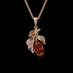 *Подвеска Барбарис Янтарь цв Красное арт. 03-2869-00-271-1110-46-064 вес 1,97 г - фото 8042