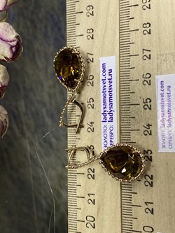 *Серьги Султанит иск цв Красное арт. 1045с-774 вес 8,12 г - фото 83612 *Серьги Султанит иск цв Красное арт. 1045с-774 вес 8,12 г - фото 83612