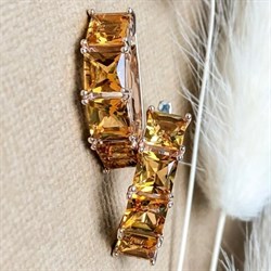 *Серьги Цитрин цв Красное арт. С120-2413Ц-003 вес 4,39 г - фото 83743 *Серьги Цитрин цв Красное арт. С120-2413Ц-003 вес 4,39 г - фото 83743