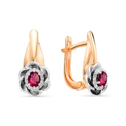 *Серьги Рубин цв Красное арт. 22464-103-468 (вес 4,45 г) - фото 85355 *Серьги Рубин цв Красное арт. 22464-103-468 (вес 4,45 г) - фото 85355