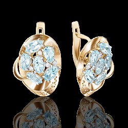 *Серьги Топаз цв Лимонное арт. 02-3838-00-207-1130-46-038 (вес 4,73 г) - фото 8744 *Серьги Топаз цв Лимонное арт. 02-3838-00-207-1130-46-038 (вес 4,73 г) - фото 8744