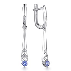 *Серьги Танзанит цв Белое арт. 23325-204-147 (вес 2,83 г) - фото 89272 *Серьги Танзанит цв Белое арт. 23325-204-147 (вес 2,83 г) - фото 89272