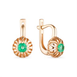 *Серьги Изумруд цв Красное арт. 23597-101-368 (вес 2,9 г) - фото 89420 *Серьги Изумруд цв Красное арт. 23597-101-368 (вес 2,9 г) - фото 89420