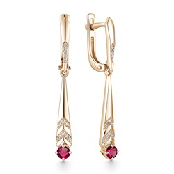 *Серьги Рубин цв Красное арт. 23325-103-393 (вес 3,06 г) - фото 89456 *Серьги Рубин цв Красное арт. 23325-103-393 (вес 3,06 г) - фото 89456