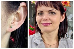 *Пусеты Изумруд цв Красное арт. 283 24-780-434 вес 0,99 г - фото 89497 *Пусеты Изумруд цв Красное арт. 283 24-780-434 вес 0,99 г - фото 89497