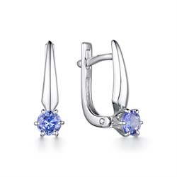 *Серьги Танзанит цв Белое арт. 22684-204-458 (вес 2,32 г) - фото 89536 *Серьги Танзанит цв Белое арт. 22684-204-458 (вес 2,32 г) - фото 89536