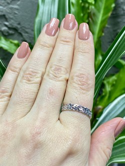 *Кольцо р.21 Триглав цв Белое арт. 1000058-794 (вес 3,02 г) - фото 90112 *Кольцо р.21 Триглав цв Белое арт. 1000058-794 (вес 3,02 г) - фото 90112