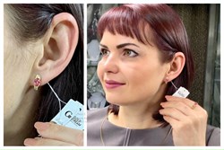 *Серьги Розовый Топаз цв Лимонное арт. 20330411-390 вес 3,23 г - фото 90687 *Серьги Розовый Топаз цв Лимонное арт. 20330411-390 вес 3,23 г - фото 90687