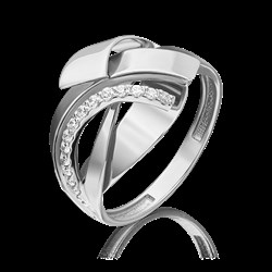 *Кольцо р.20 Белый Фианит цв Белое арт. 01-5236-00-401-1120-64-999 (вес 3,71 г) - фото 92950